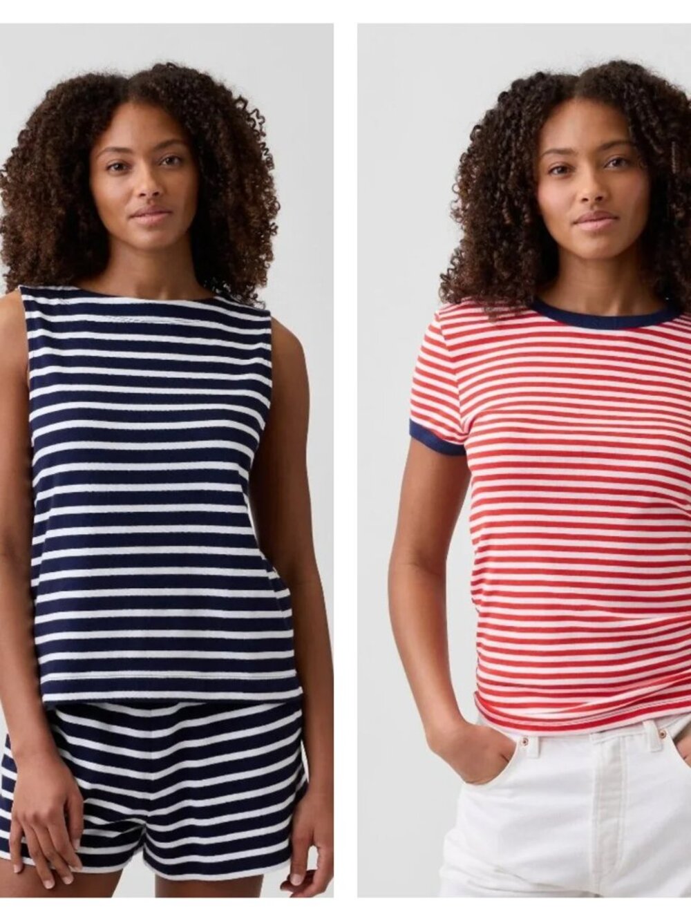 Gap TWO PACK BUNDLE - Women's XL Boatneck & Ribbed Crewneck Tops 75% off Retail